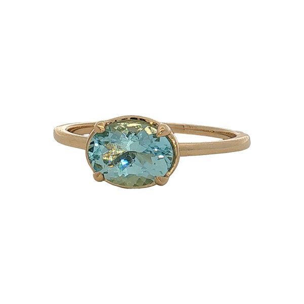 10 Karat Yellow Gold Aquamarine Ring Trinity Jewelers  Pittsburgh, PA