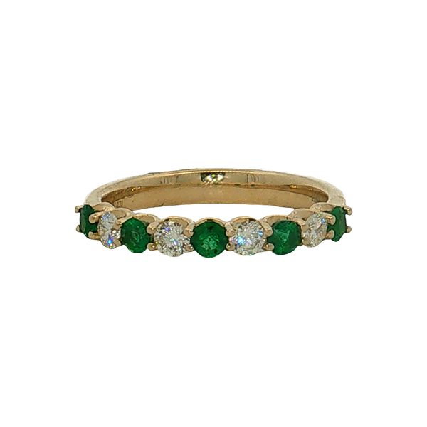 14 Karat Yellow Gold Emerald & Diamond Ring Trinity Jewelers  Pittsburgh, PA