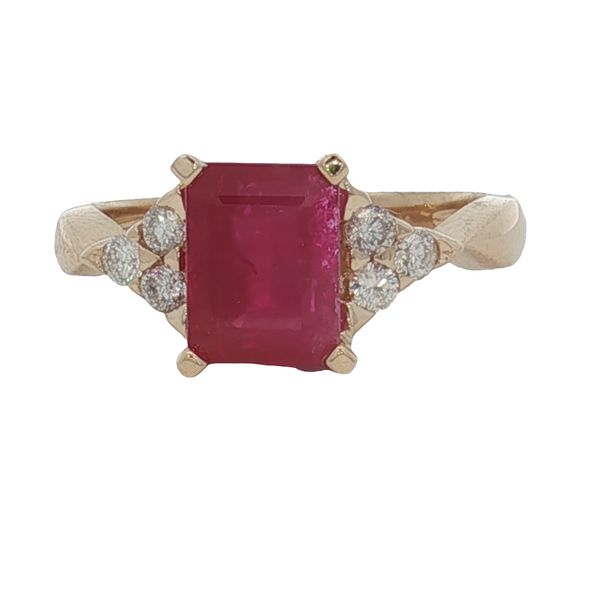 14 Karat Yellow Gold Ruby & Diamond Ring Trinity Jewelers  Pittsburgh, PA