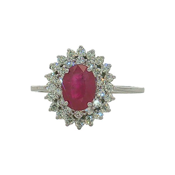14 Karat White Gold Ruby & Diamond Ring Trinity Jewelers  Pittsburgh, PA