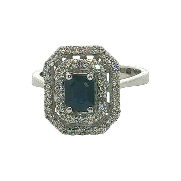 14 Karat White Gold Sapphire & Diamond Ring Trinity Jewelers  Pittsburgh, PA