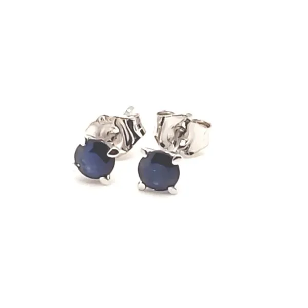 14 Karat White Gold Sapphire Earring Trinity Jewelers  Pittsburgh, PA