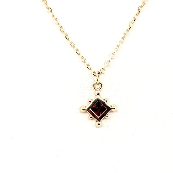14 Karat Yellow Gold Garnet Necklace Trinity Jewelers  Pittsburgh, PA