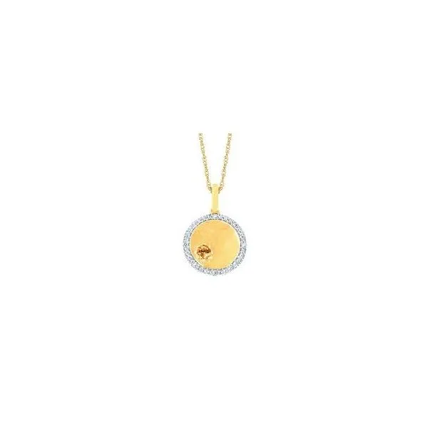 10 Karat Yellow Gold Citrine & Diamond Pendant Trinity Jewelers  Pittsburgh, PA