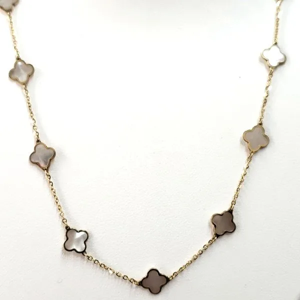 14 Karat Yellow Gold Mother of Pearl Necklace Trinity Jewelers  Pittsburgh, PA
