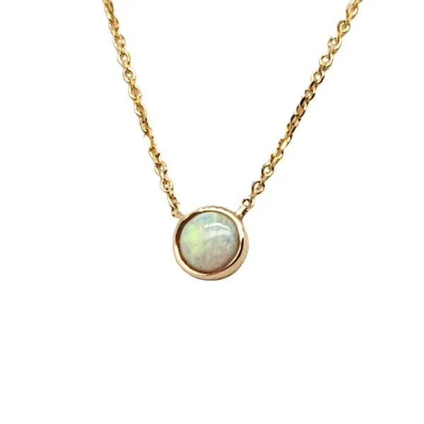 14 Karat Yellow Gold Opal Necklace Trinity Jewelers  Pittsburgh, PA