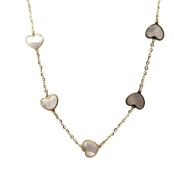 14 Karat Yellow Gold Mother of Pearl Necklace Trinity Jewelers  Pittsburgh, PA