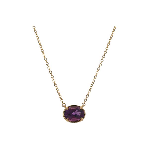 10 Karat Yellow Gold Amethyst Necklace Trinity Jewelers  Pittsburgh, PA