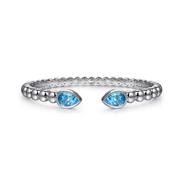 Sterling Silver Blue Topaz Bangle Bracelet Trinity Jewelers  Pittsburgh, PA