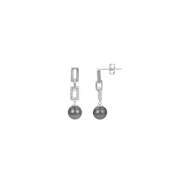 Sterling Silver Tahitian Pearl Earring Trinity Jewelers  Pittsburgh, PA