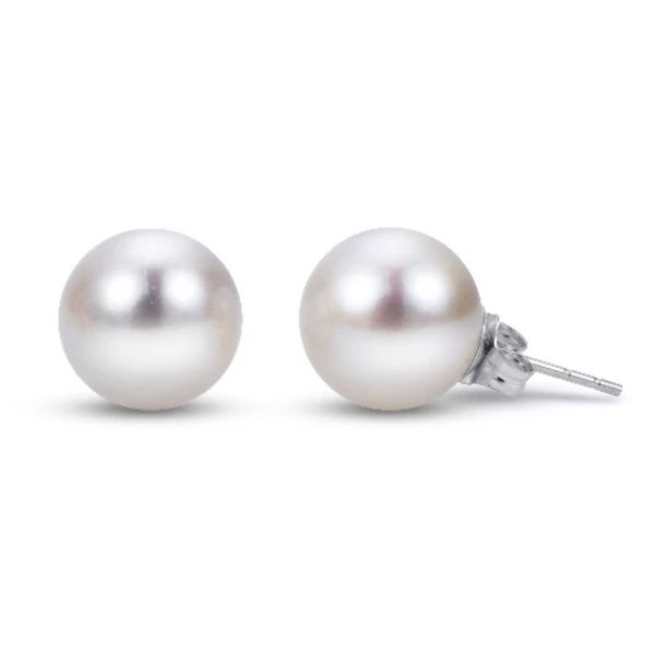 14 Karat White Gold 7mm Freshwater Pearl Earring Trinity Jewelers  Pittsburgh, PA