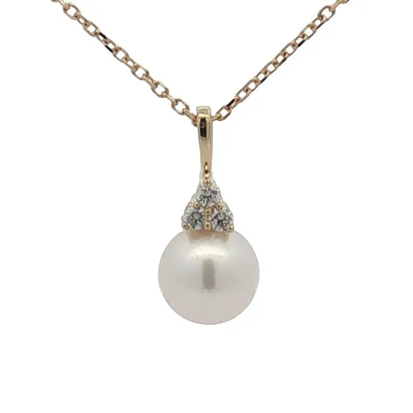 14 Karat Yellow Pearl & Diamond Pendant Trinity Jewelers  Pittsburgh, PA