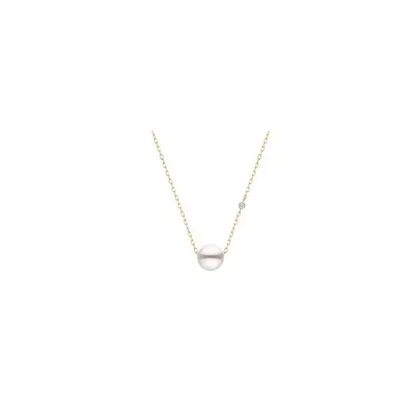 14 Karat Yellow Gold Pearl & Diamond Necklace Trinity Jewelers  Pittsburgh, PA