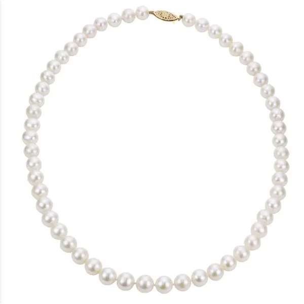 14 Karat Yellow Gold 6-6.5mm Freshwater Pearl Necklace Trinity Jewelers  Pittsburgh, PA