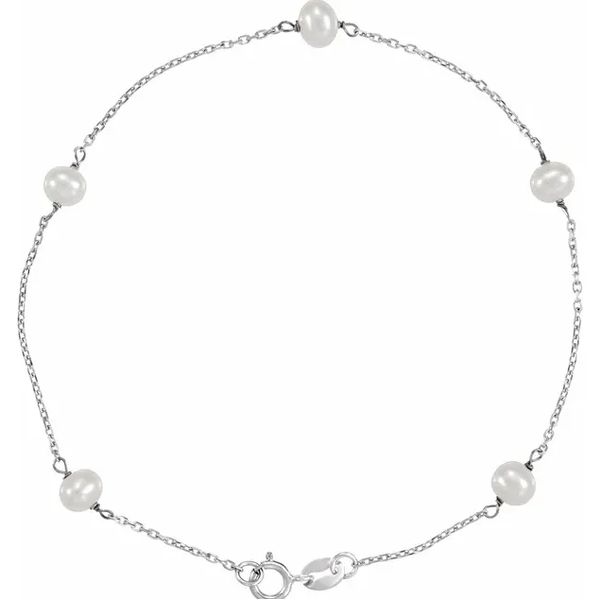 14 Karat White Gold Pearl Bracelet Trinity Jewelers  Pittsburgh, PA