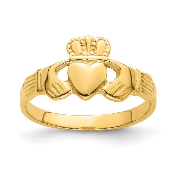 14 Karat Yellow Gold Claddagh Ring Trinity Jewelers  Pittsburgh, PA