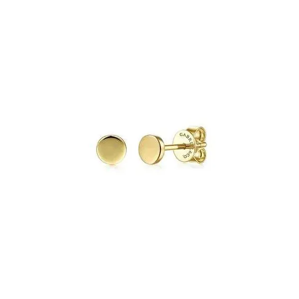 14 Karat Yellow Gold Stud Earrings Trinity Jewelers  Pittsburgh, PA