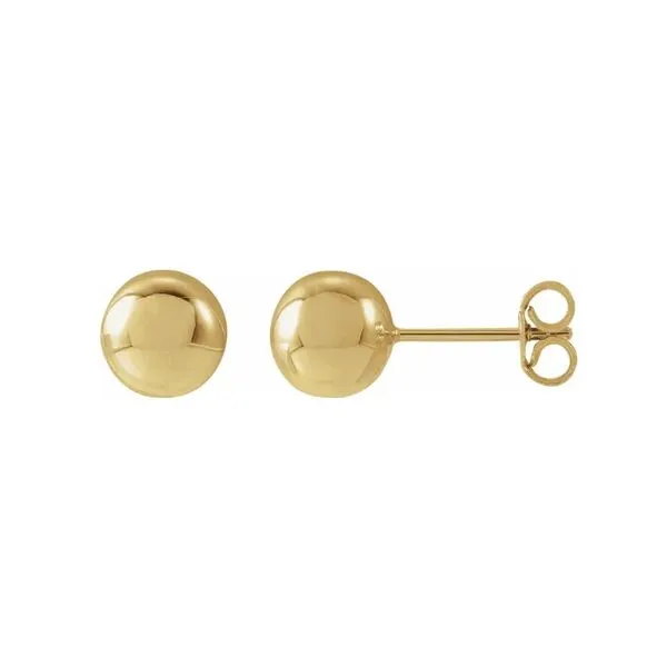14 Karat Yellow Gold Ball Earrings Trinity Jewelers  Pittsburgh, PA