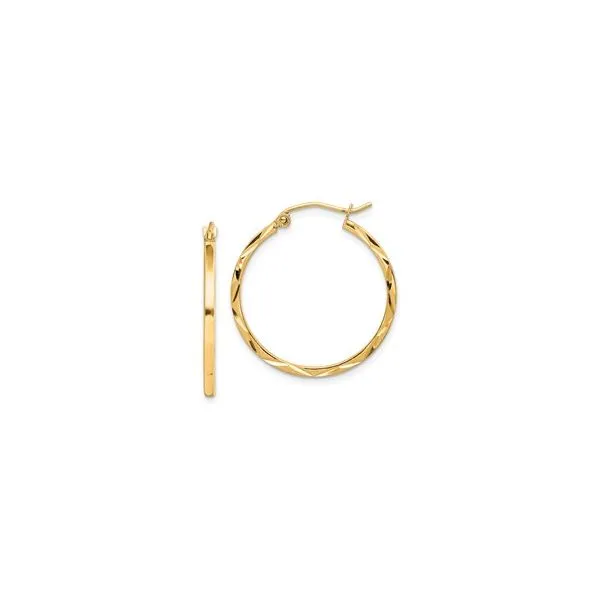 10 Karat Yellow Gold Hoop Earrings Trinity Jewelers  Pittsburgh, PA