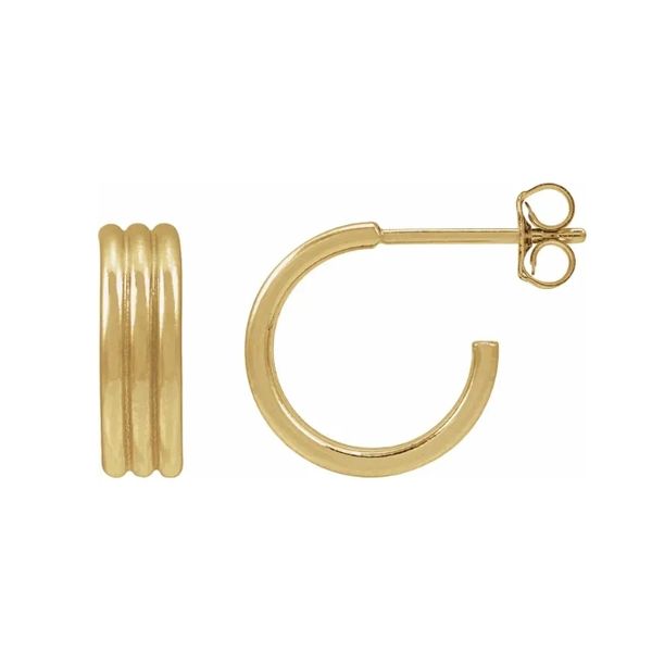 14 Karat Gold Filled Hoop Earrings Trinity Jewelers  Pittsburgh, PA