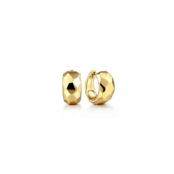 14 Karat Yellow Gold Huggie Earrings Trinity Jewelers  Pittsburgh, PA