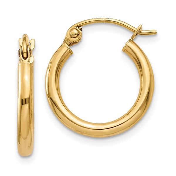 10 Karat Yellow Gold Hoop Earrings Trinity Jewelers  Pittsburgh, PA