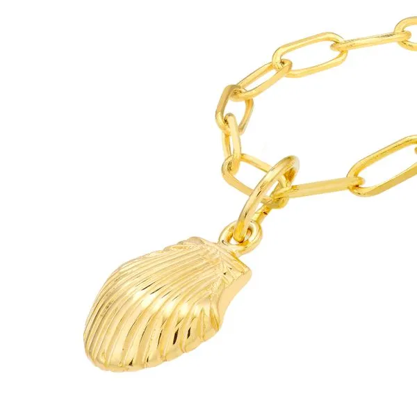 14 Karat Yellow Gold Seashell Necklace Trinity Jewelers  Pittsburgh, PA