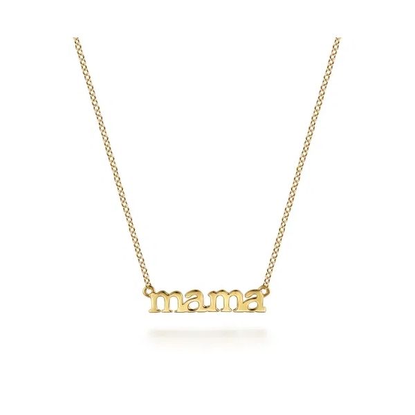 14 Karat Yellow Gold Mama Necklace Trinity Jewelers  Pittsburgh, PA