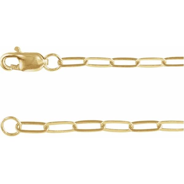 14 Karat Yellow Gold Filled Paperclip Chain Trinity Jewelers  Pittsburgh, PA