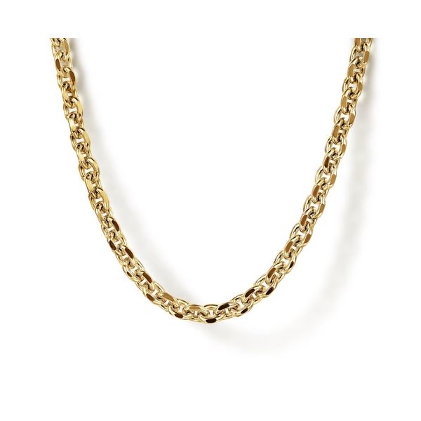 14 Karat Yellow Gold 3.6Mm Hollow Link Chain Trinity Jewelers  Pittsburgh, PA
