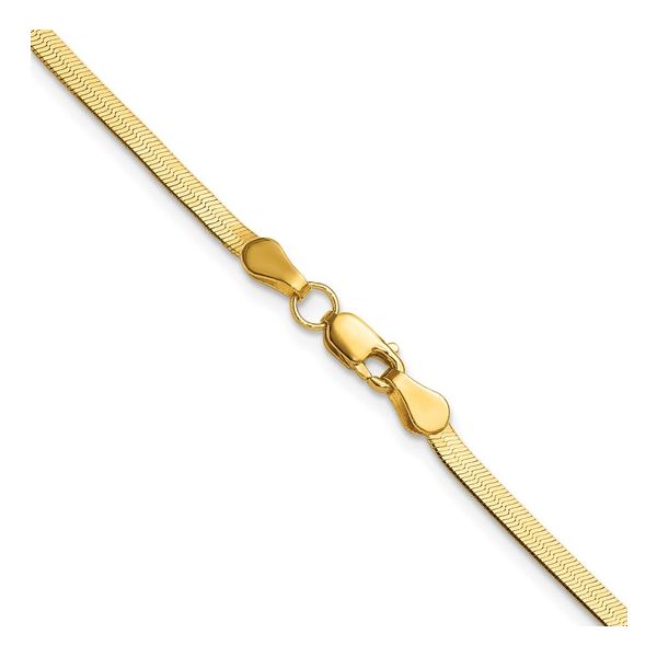 14 Karat Yellow Gold 2.5mm Herringbone Chain Trinity Jewelers  Pittsburgh, PA