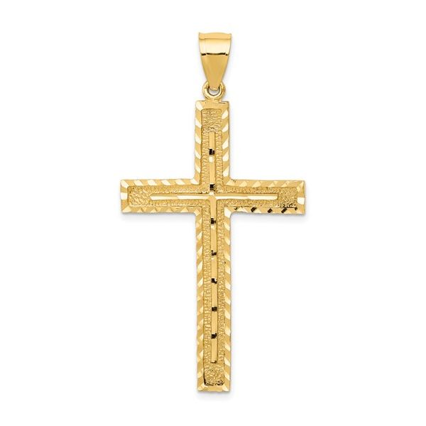 14 Karat Yellow Gold Cross Pendant Trinity Jewelers  Pittsburgh, PA