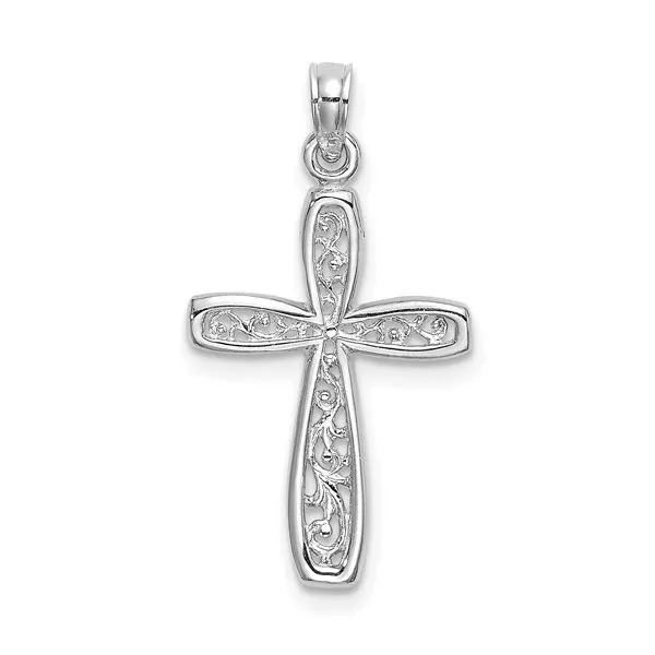 14 Karat White Gold Cross Trinity Jewelers  Pittsburgh, PA