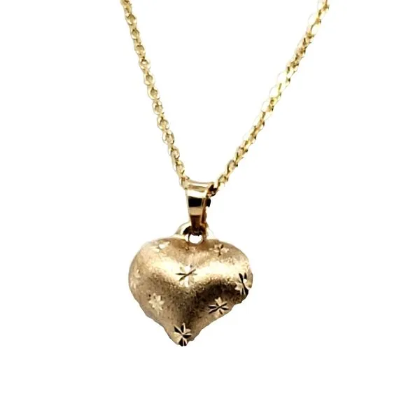 14 Karat Yellow Gold Heart Pendant Trinity Jewelers  Pittsburgh, PA