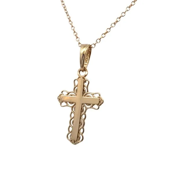 10 Karat Yellow Gold Cross Pendant Trinity Jewelers  Pittsburgh, PA