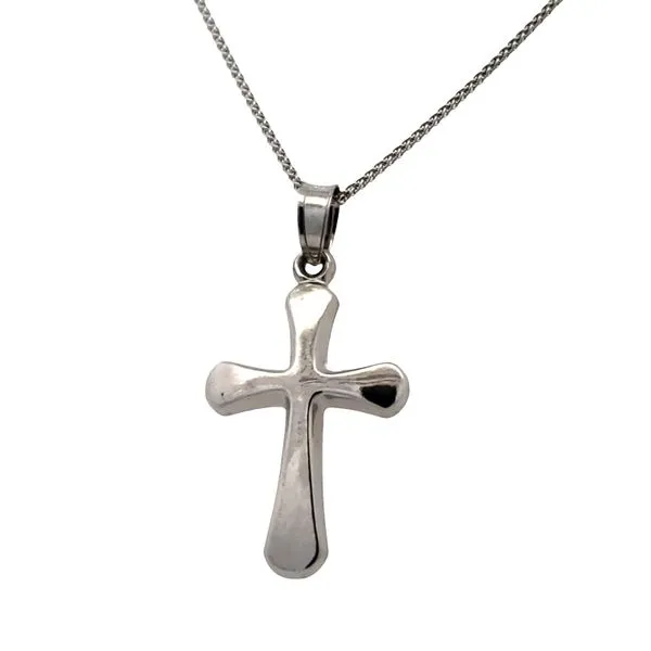 14 Karat White Gold Cross Pendant Trinity Jewelers  Pittsburgh, PA