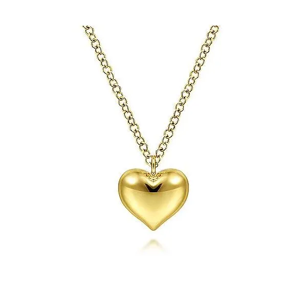 14 Karat Yellow Gold Heart Pendant Trinity Jewelers  Pittsburgh, PA