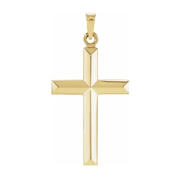 14 Karat Yellow Gold Cross Pendant Trinity Jewelers  Pittsburgh, PA