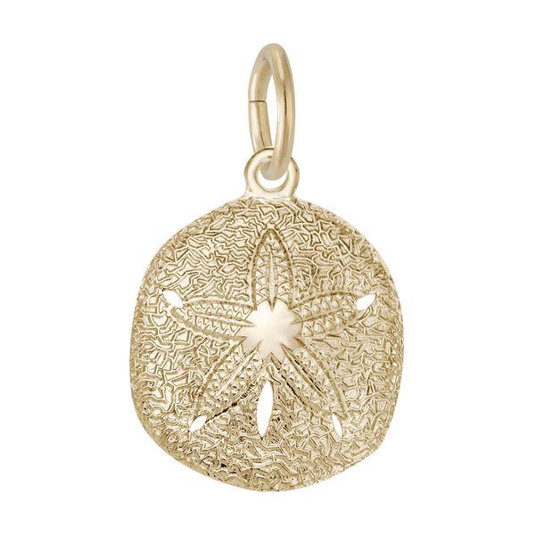 10 Karat Yellow Gold Sand Dollar Charm Trinity Jewelers  Pittsburgh, PA
