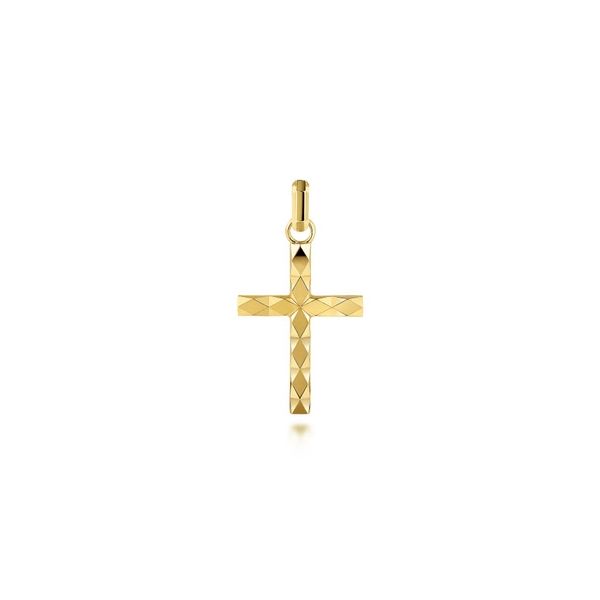 Men's Yellow 14 Karat Cross Pendant Trinity Jewelers  Pittsburgh, PA