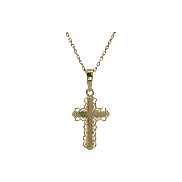 10 Karat Yellow Gold Cross Pendant Trinity Jewelers  Pittsburgh, PA