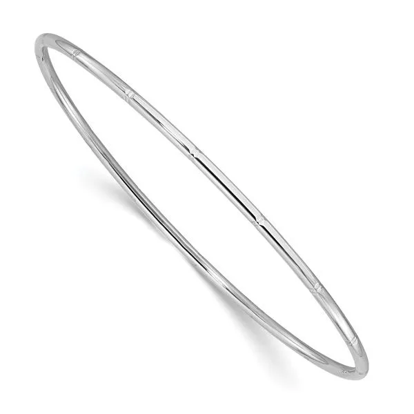 14 Karat White Gold Bangle Bracelet Trinity Jewelers  Pittsburgh, PA
