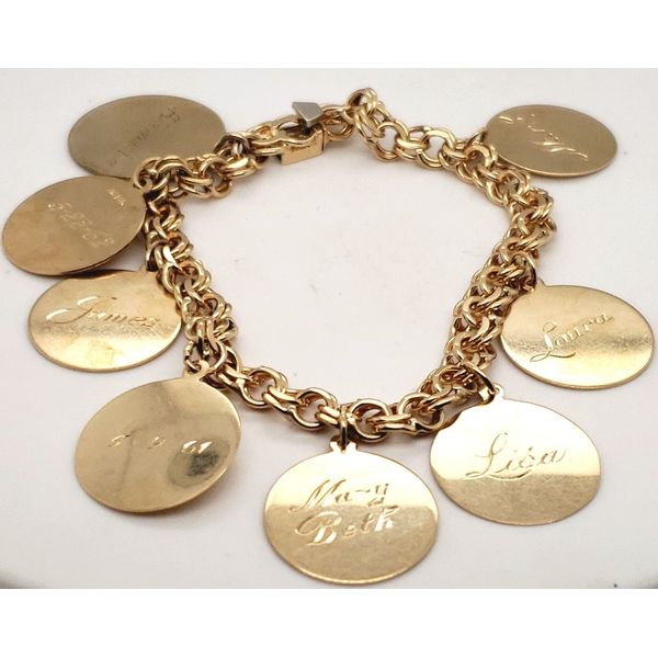 14 Karat Yellow Gold Charm Bracelet Trinity Jewelers  Pittsburgh, PA