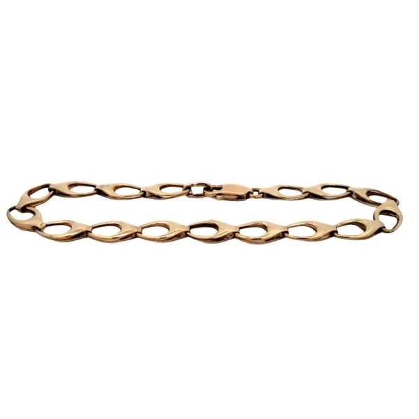 14 Karat Yellow Gold Fancy Link Bracelet Trinity Jewelers  Pittsburgh, PA