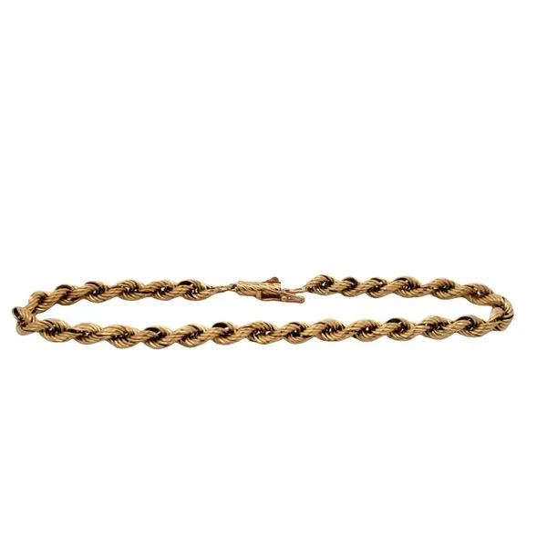 14 Karat Yellow Gold Rope Bracelet Trinity Jewelers  Pittsburgh, PA