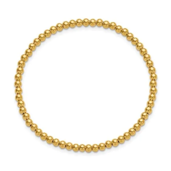 14 Karat Gold Filled 3mm Beaded Stretch Bracelet Trinity Jewelers  Pittsburgh, PA