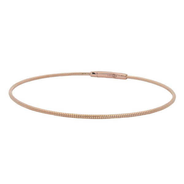 14 Karat Rose Gold Tracer Bangle Bracelet Trinity Jewelers  Pittsburgh, PA