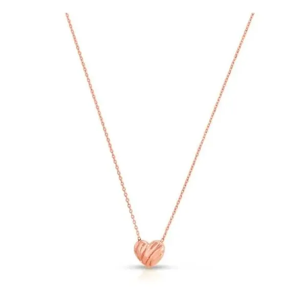 14 Karat Rose Gold Heart Necklace Trinity Jewelers  Pittsburgh, PA