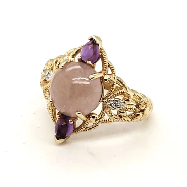 14 Karat Yellow Gold Moonstone Ring Trinity Jewelers  Pittsburgh, PA