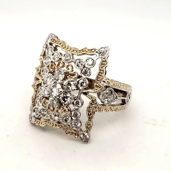 18 Karat Two-Tone Multi Diamond Ring Trinity Jewelers  Pittsburgh, PA